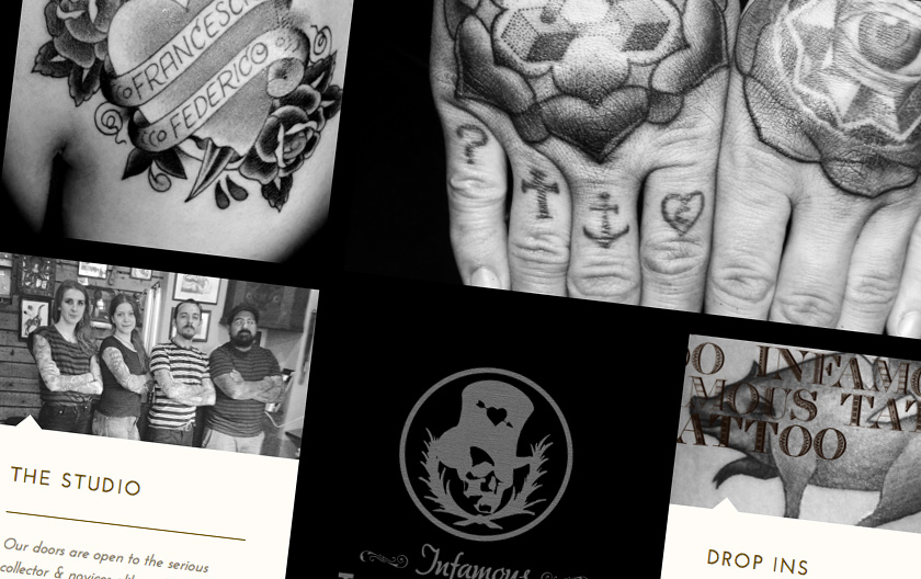 A tattooed welcome to our new fancy site on the world wide web!